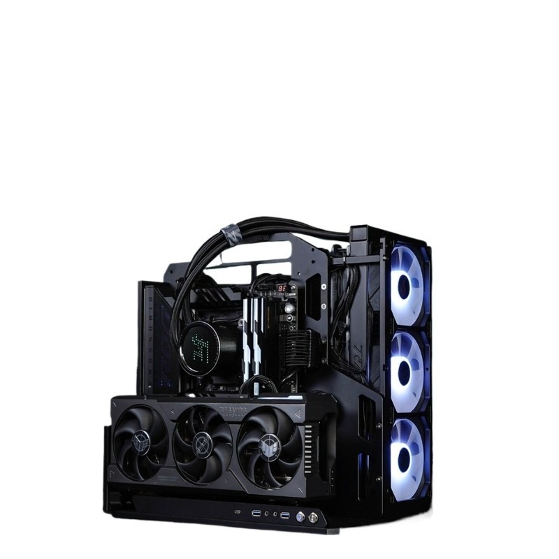 Pc Gaming Test - Boîtier PC à châssis ouvert ATX,