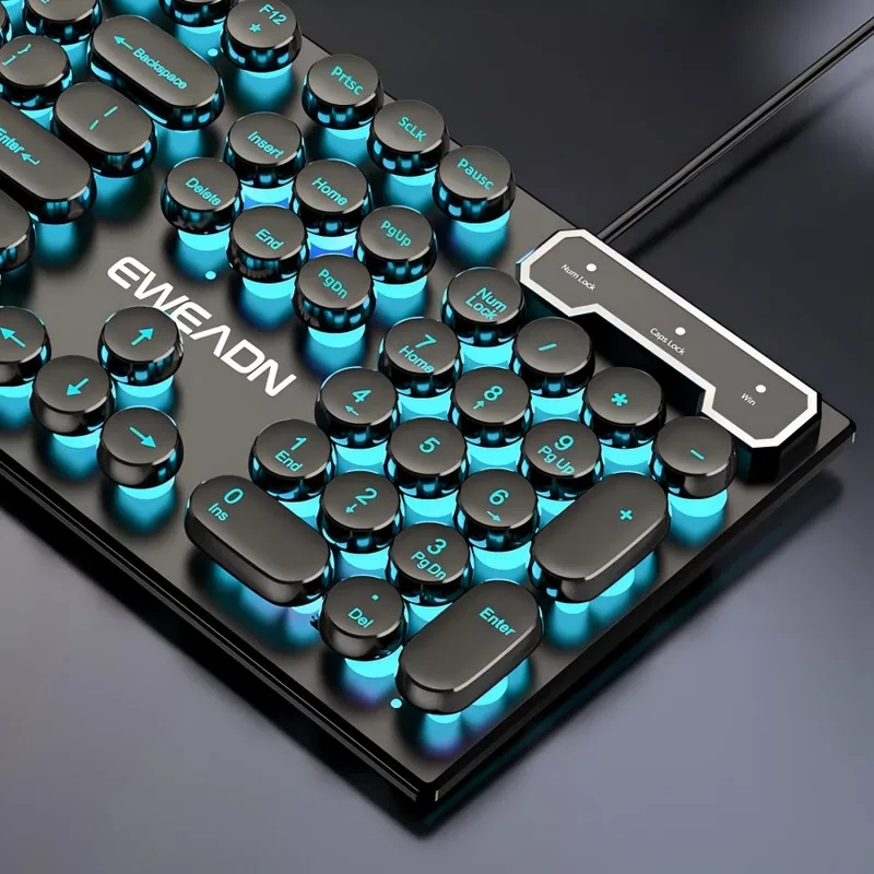 Pc Gaming Portable - Ensemble clavier et souris rétro-punk à