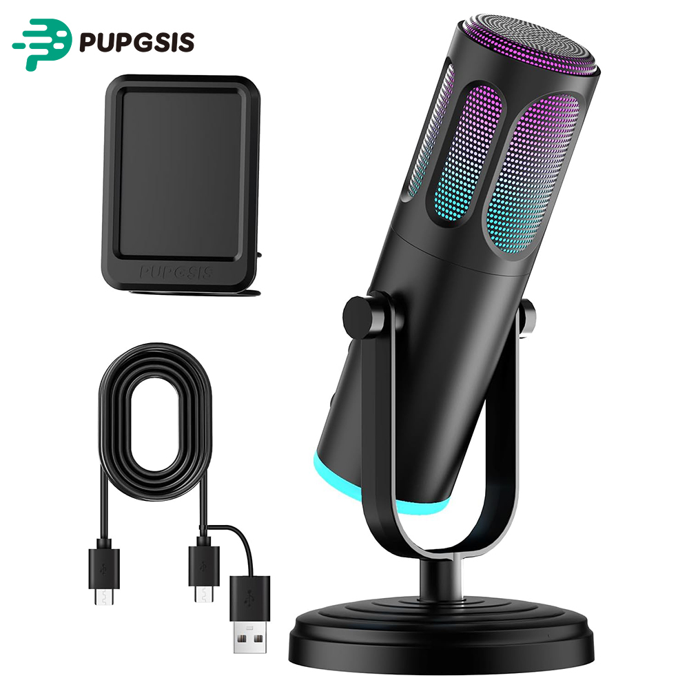 Pc Gaming Discord - Microphone USB PUPGSIS pour PC, micro