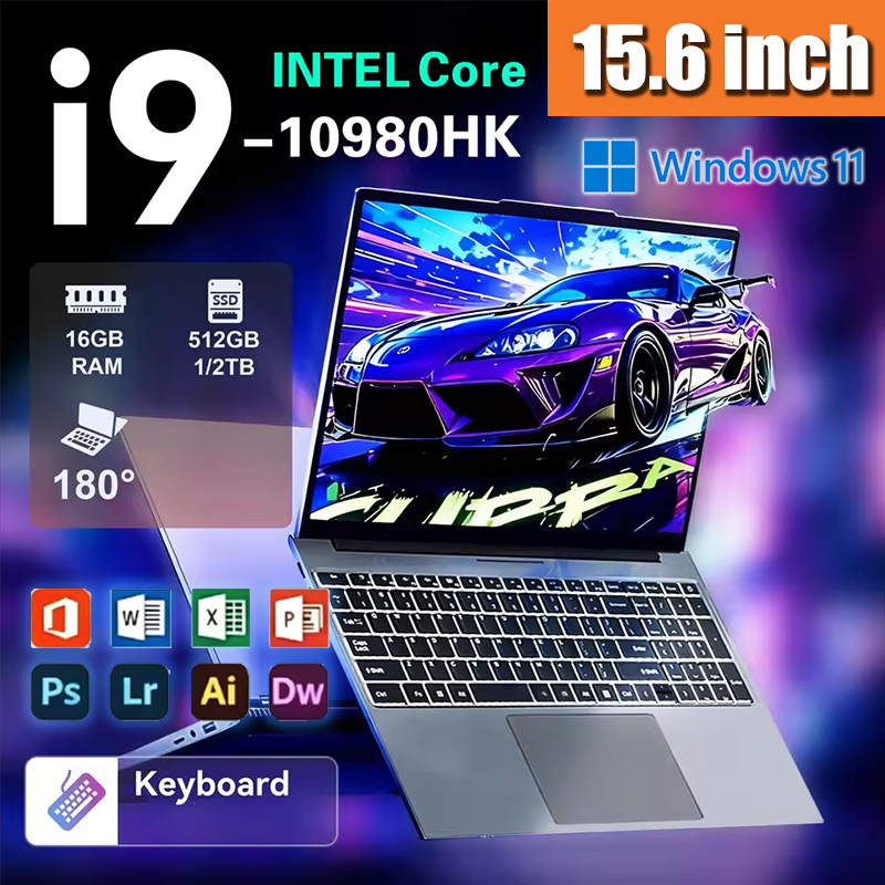Pc Gaming Portable - Ordinateur portable robuste 15,6 pouces Intel