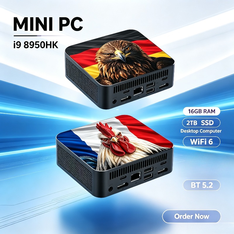 Pc Gaming Portable - Ordinateur de jeu de bureau compact