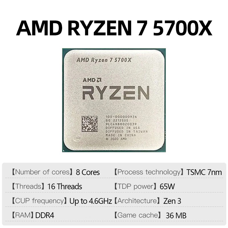 Processeur de bureau AMD Ryzen - Amd Cpu Ryzen 7 avis et prix