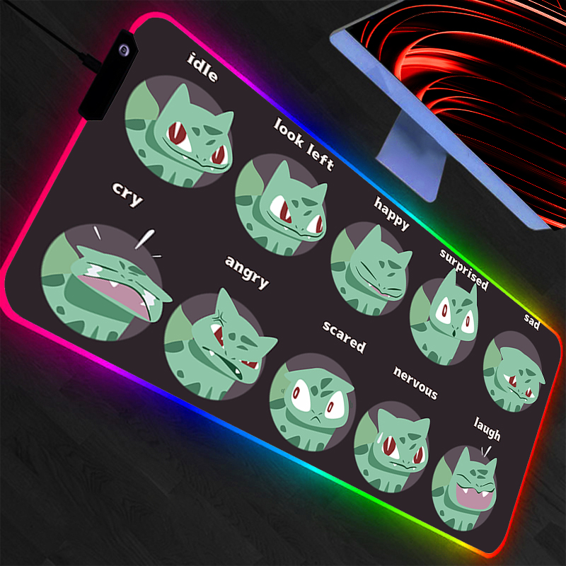 Tapis de souris LED Pokemon Pi - Rgb Mousepad avis et prix
