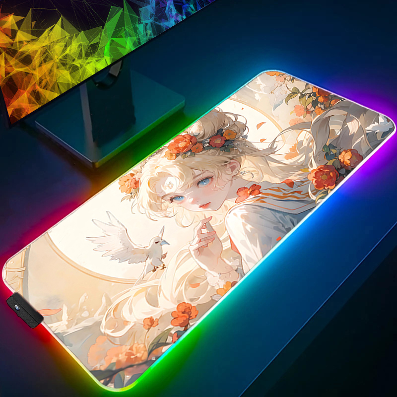 Grand tapis de souris RGB pour - Pc Gaming Kawaii avis et prix