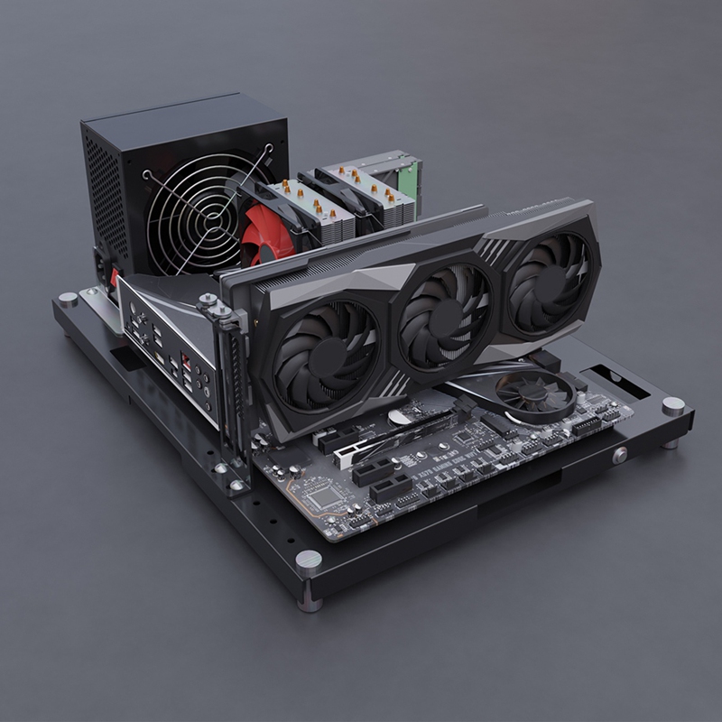 Boîtier ouvert pour PC de jeu  - Pc Gaming Test avis et prix